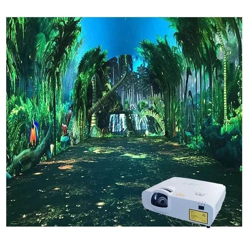 peiqiHigh Technology 3D Holographic Interactive Wall Projection Software Immersive Room Experience Projection