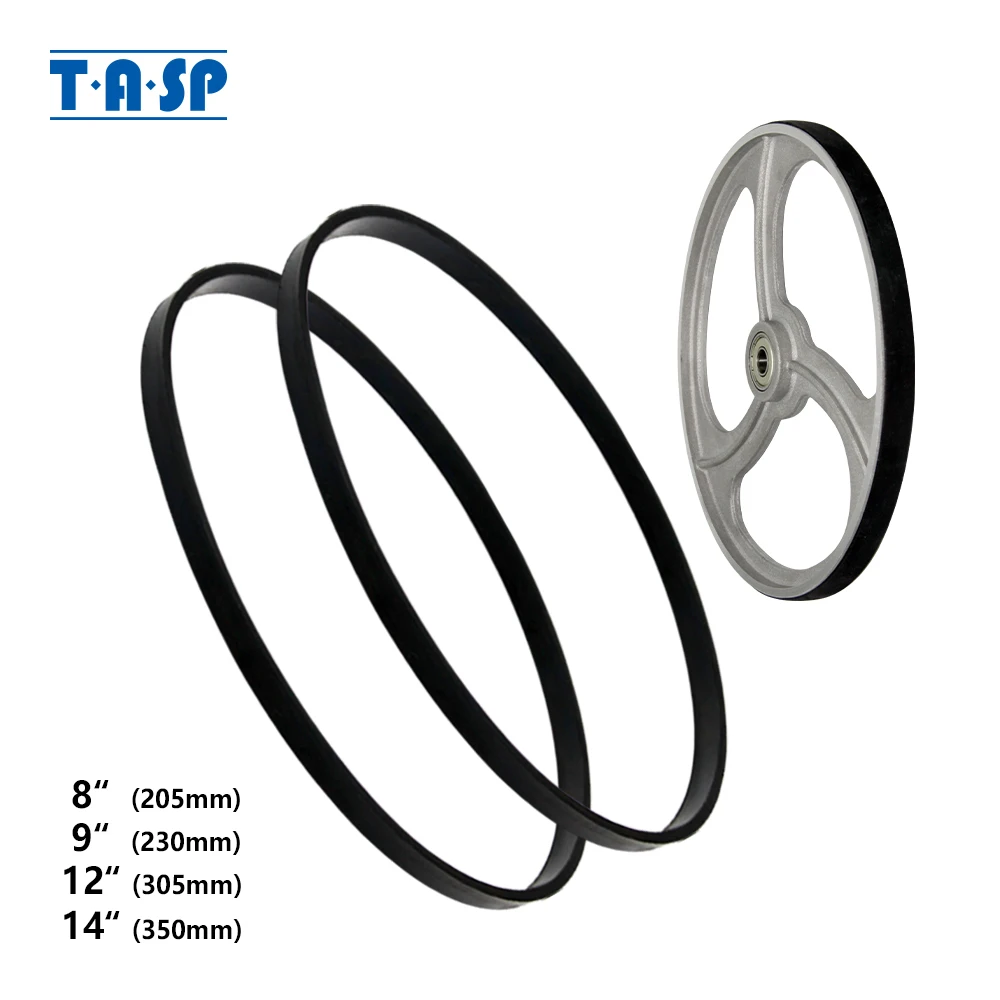 

TASP 2pcs Bandsaw Rubber Band for 8" 1425mm 12" 2240mm 14" 2560mm Woodworking Band Saw Tires Scroll Wheel Ring Parts