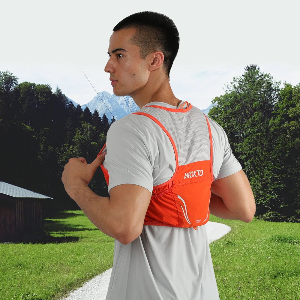 INOXTO 2022 New Lightweight Running Backpack XL Moisturizing Vest Suitable for Bicycle Marathon Hiking Ultra-light Portable 2.5L