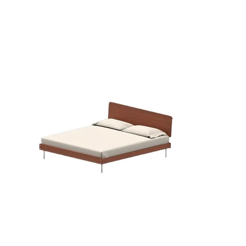 

Medieval style solid wood bed All solid wood 1.5 meters Single bed 1.8 meters Double retro small apartment boxwood collapse