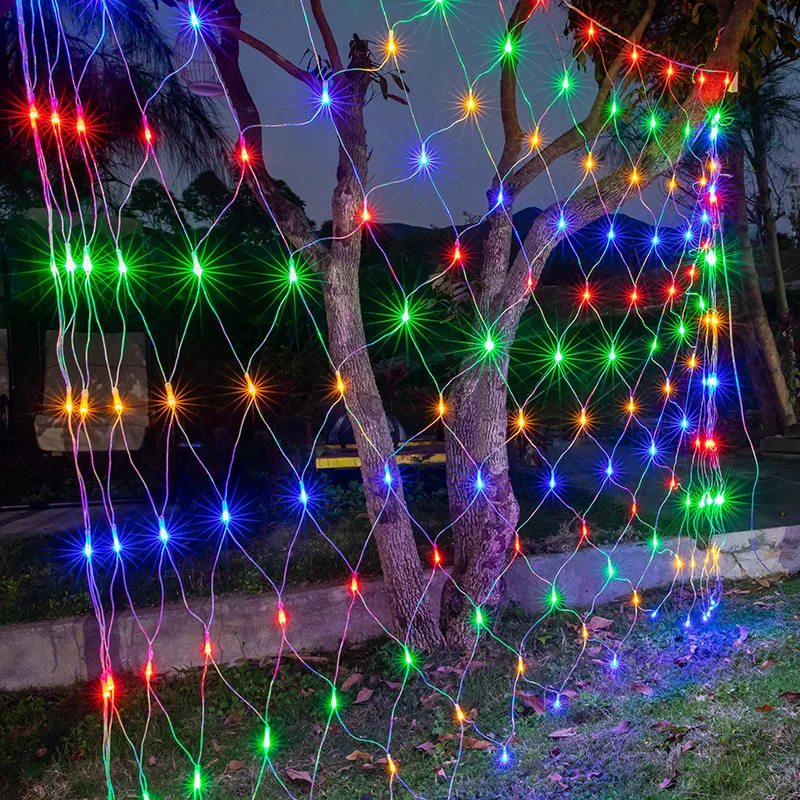 

3mx2m 220v Waterproof Led Net Lights Wedding Decoration Christmas Fairy String Light Outdoor Garden Lamp