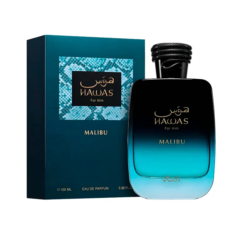 

Rasasi Hawas Malibu Dubai Arabian Perfume Unisex Long-lasting Fragrance Luxurious Middle East Woody And Floral Fragrance