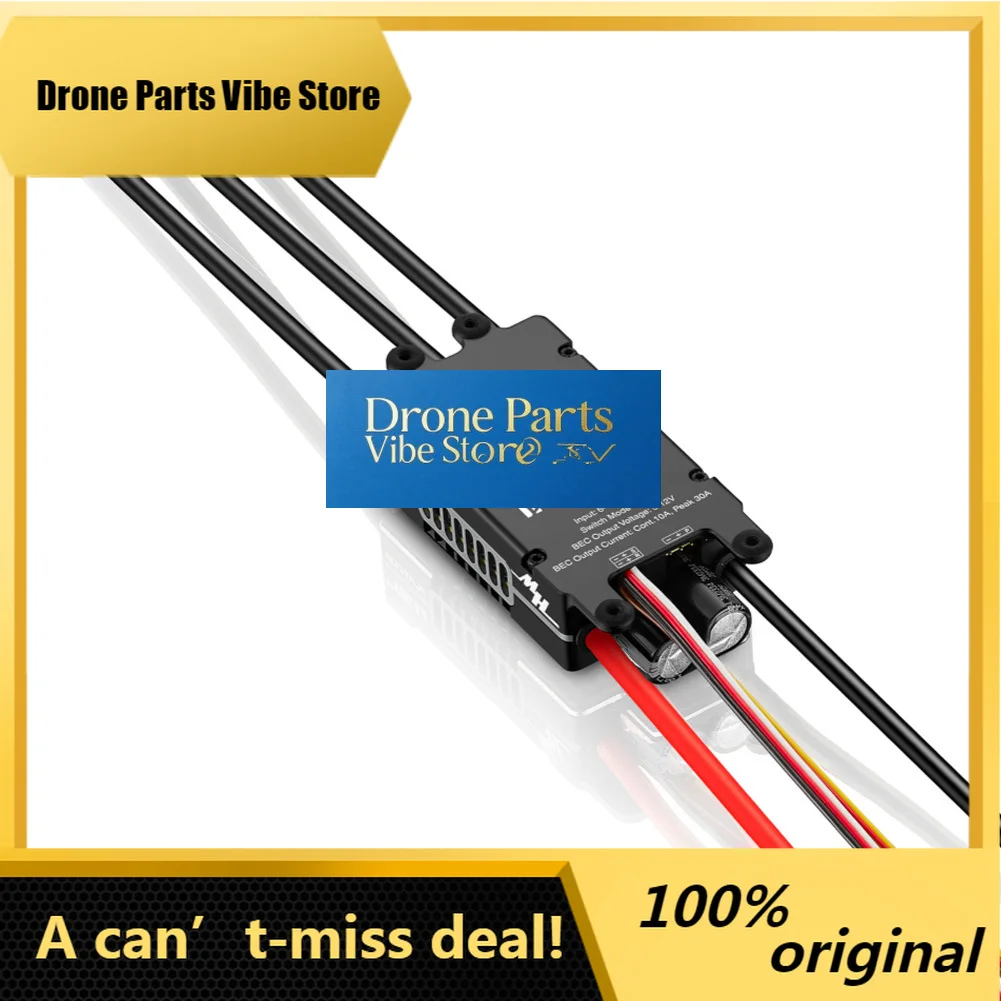

Drone PartsHobbyWing Platinum HV 180A SBEC V5 ESC 6-14S Brushless Speed Controller For 550-700 RC Helicopter Fixed-wing