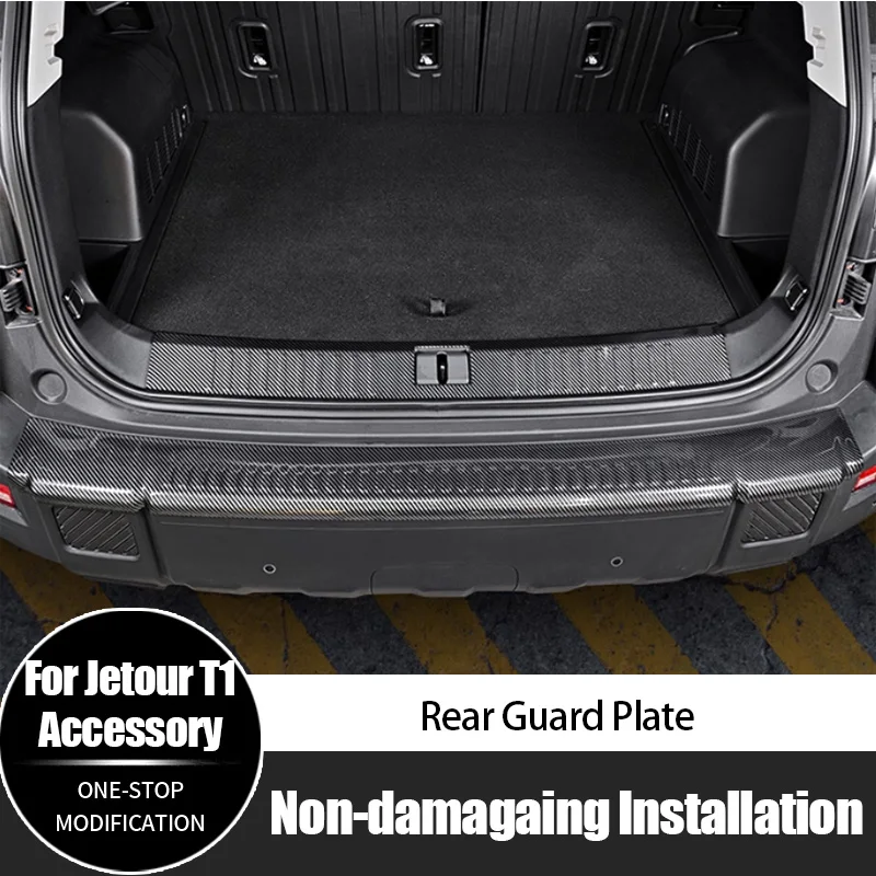 

For Chery Jetour T1 Door Sill Protection Trim Threshold Strip Leather Sticker Cover High Qulity Accessories