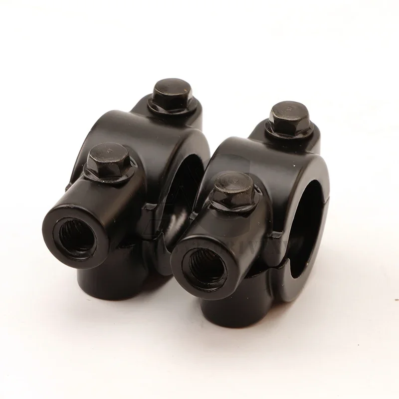Motorcycle Bicycle Rearview Mirror Mount Clips - Generic - close-up view