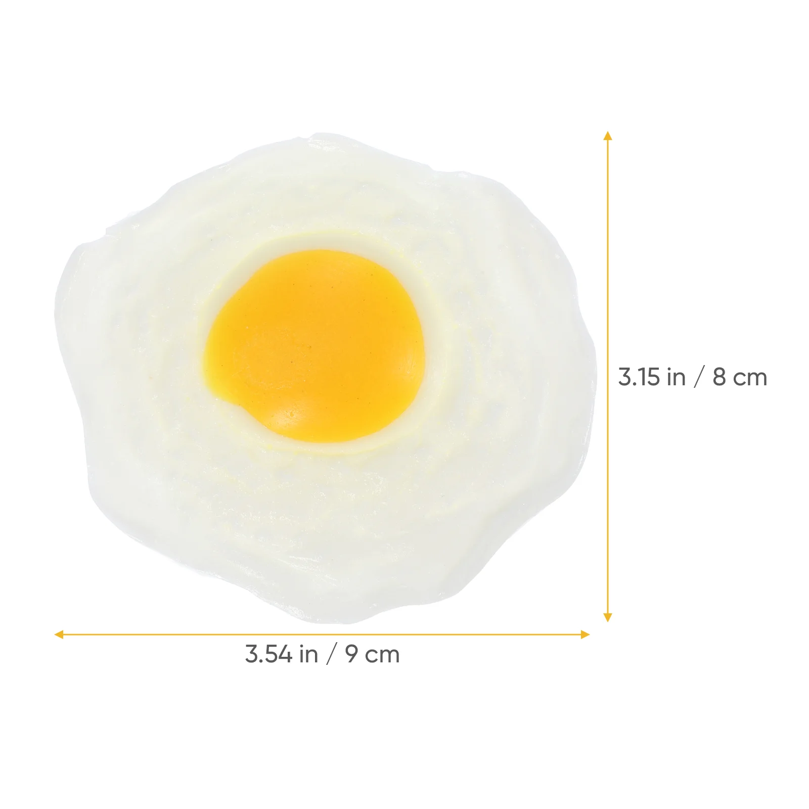 4 Pcs Poached Omelette Toy Pranking Playthings Fake Fried Eggs Artificial Anti-stress Toys Vent Soft Glue Favors Child