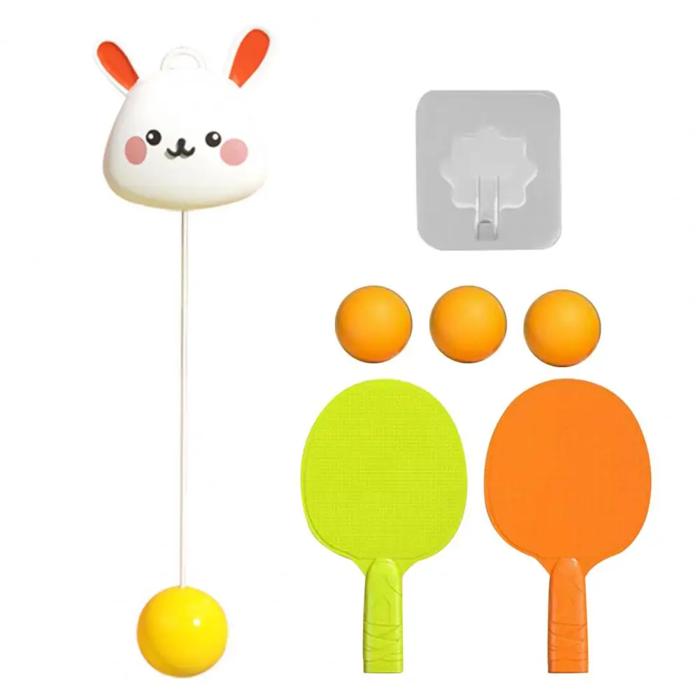 1 Set Durable Hanging PingPong Trainer  Suspended Comfortable Grip Tennis Trainer  Space Rocket Hanging Table Tennis