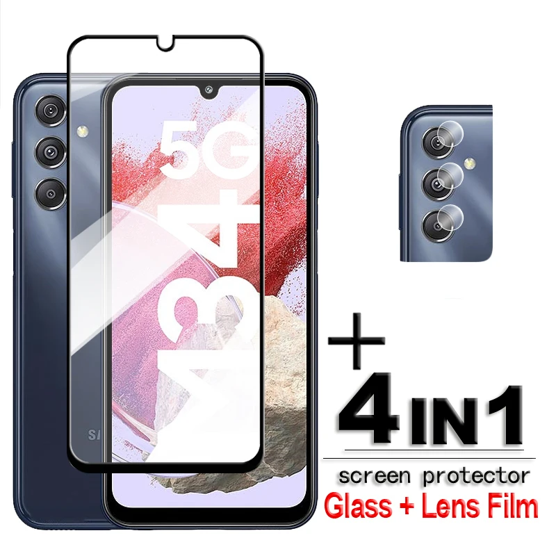 

Для Samsung Galaxy M34 Стекло Samsung M34 5G закаленное стекло 2.5D полное покрытие Защита экрана для Galaxy M34 пленка для объектива 6,5 дюйма