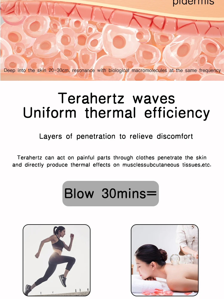 Top-Qualität Iteracare Tera hertz Therapie Wellen gerät Licht magnetisch elektrisch thz Massage gerät Heil gebläse Zelle Gesundheit Gewichts verlust – Detail 7