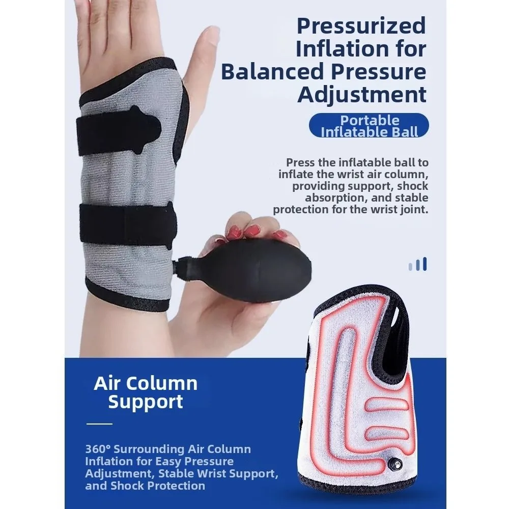 Comfortable Adjustable Inflatable Wrist Support Compression Thumb Hole Wrist Brace Protective Anti-sprain Wrist Splint Sprains