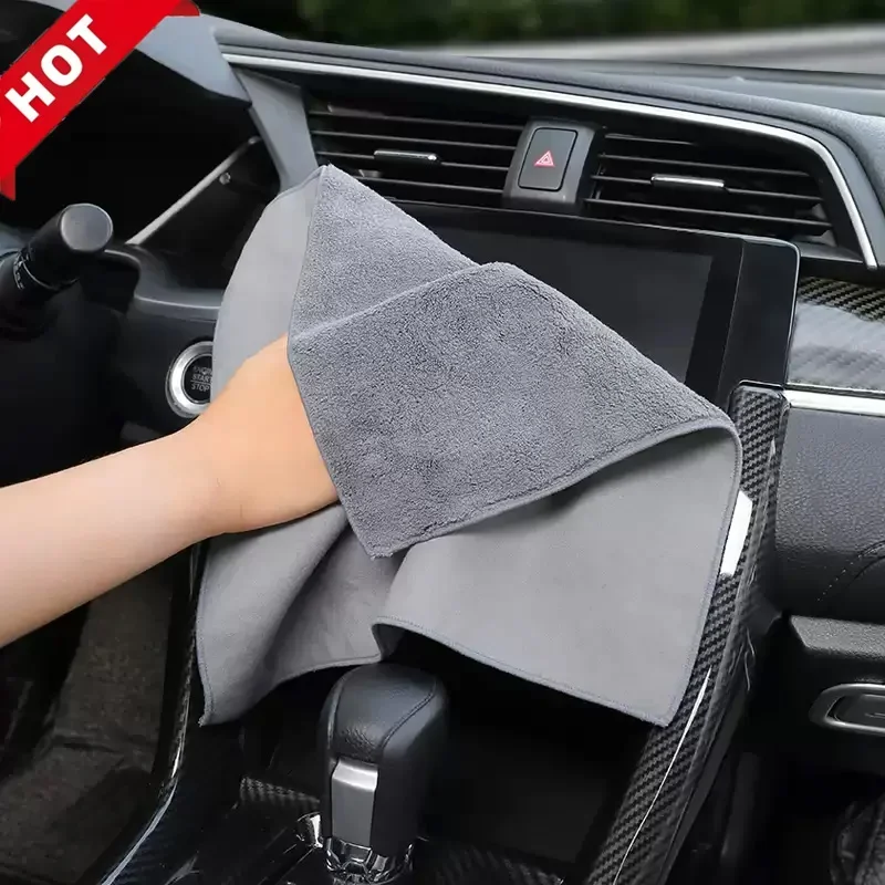 

Car interior cleaning towel, suede cloth for wiping the front windshield, specialized car cleaning towel Accessories