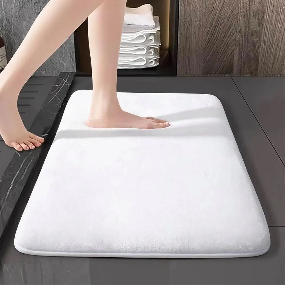 Floor Mats Soft Absorbent Toilet-friendly Quick-drying Thickened Clean Carpets High Water Absorption Thickened Memory Cotton