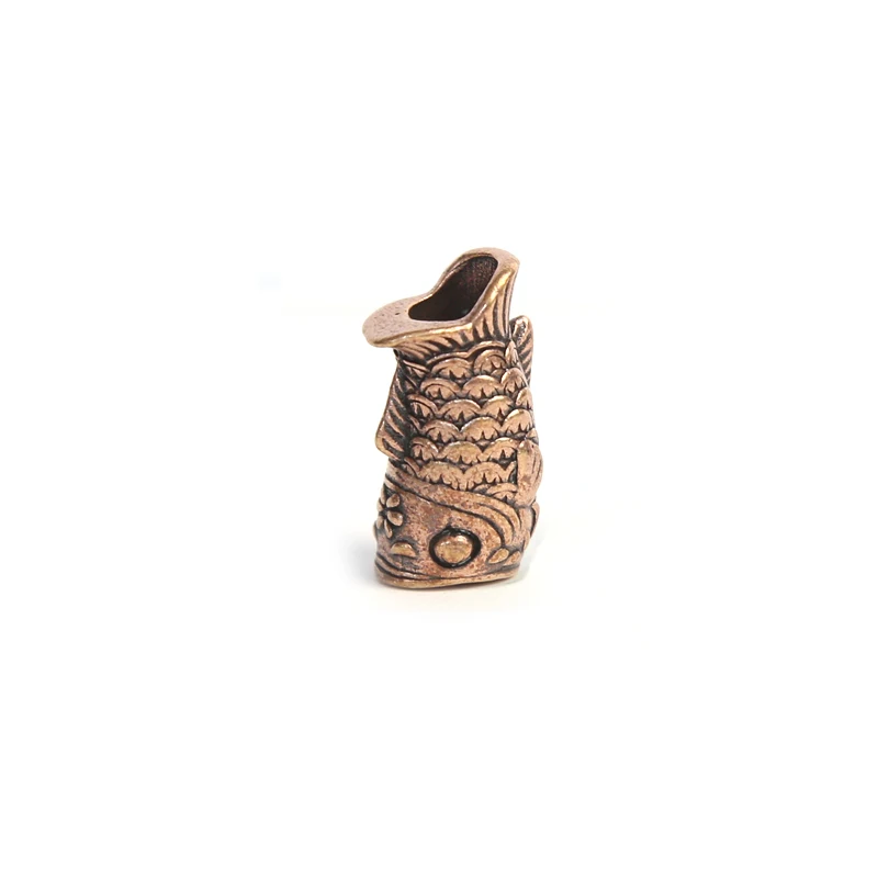 Koinobori Brass Knife Beads Carp Koi Fish EDC Outdoor DIY Paracord Woven Lanyard Pendants Umbrella Rope Bracelets Accessories view 5