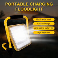 Outdoor Flood Light Portable LED Reflector Spotlight Rechargeable Projector Floodlight Construction Lamp