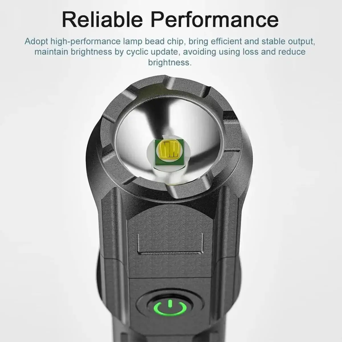 أدى مصباح يدوي قابل لإعادة الشحن توفير الطاقة زوم تكتيكي مقاوم للماء USB الشحن التلسكوبي أداة متعددة الوظائف الطوارئ