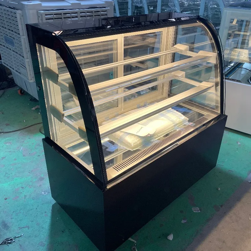 

Cooling Small Countertop Cake Display Refrigerator Open Front Cooler Display Cabinet Supermarket Ice Cream Display