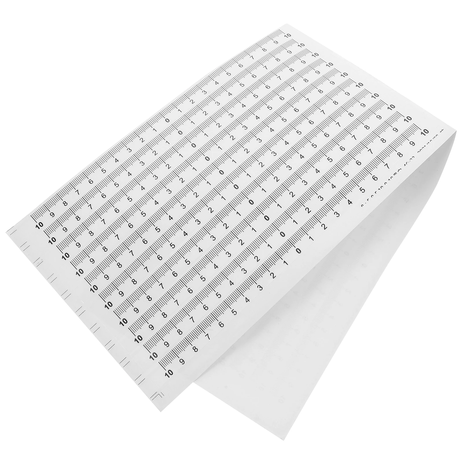 

20 Pcs Scale Sticker Backed Tape Measure Adhesive Ruler Double Label