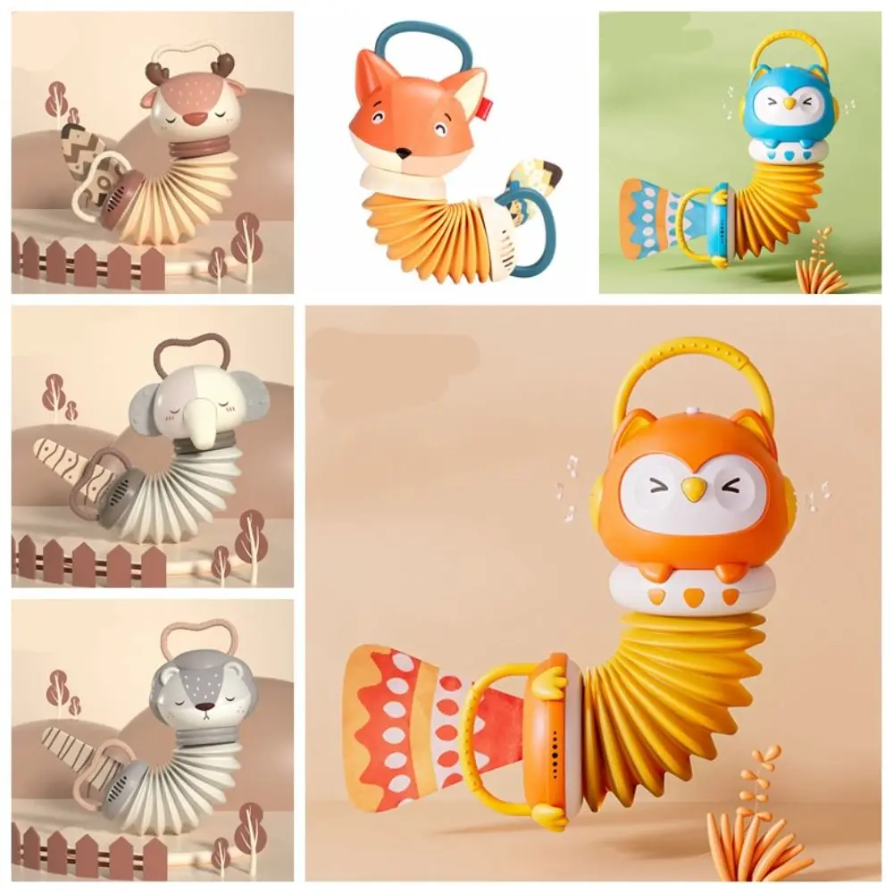 Fashion Instruments Animal Accordion Bug Musical Soothe Deer Education Music Learning Toy Elephant Plastic Interactive