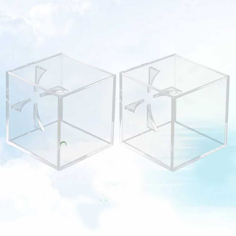 2 قطعة علبة عرض البيسبول الشفافة حامل أكريليك غطاء منزلق صندوق عرض مربع لجامعي لاعبي البيسبول #6