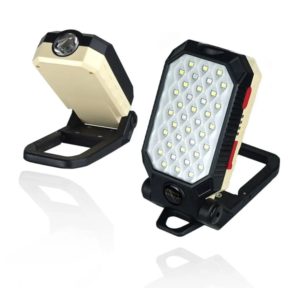 Magnetic Hook Portable LED Worklight Waterproof Design Power Display Rechargeable Flashlight Super Bright COB Work Light