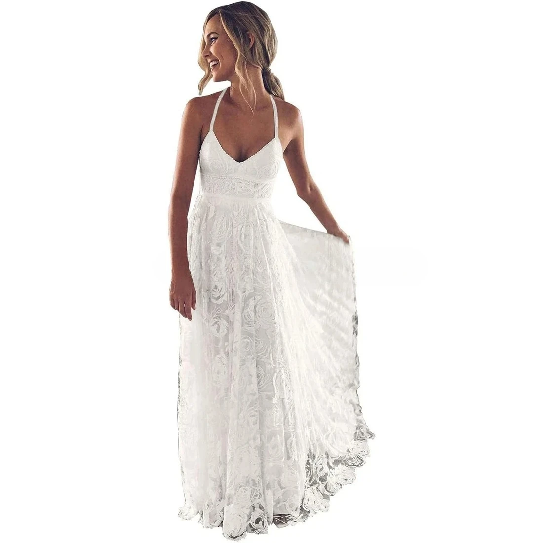 Women's Long Lace W… - image