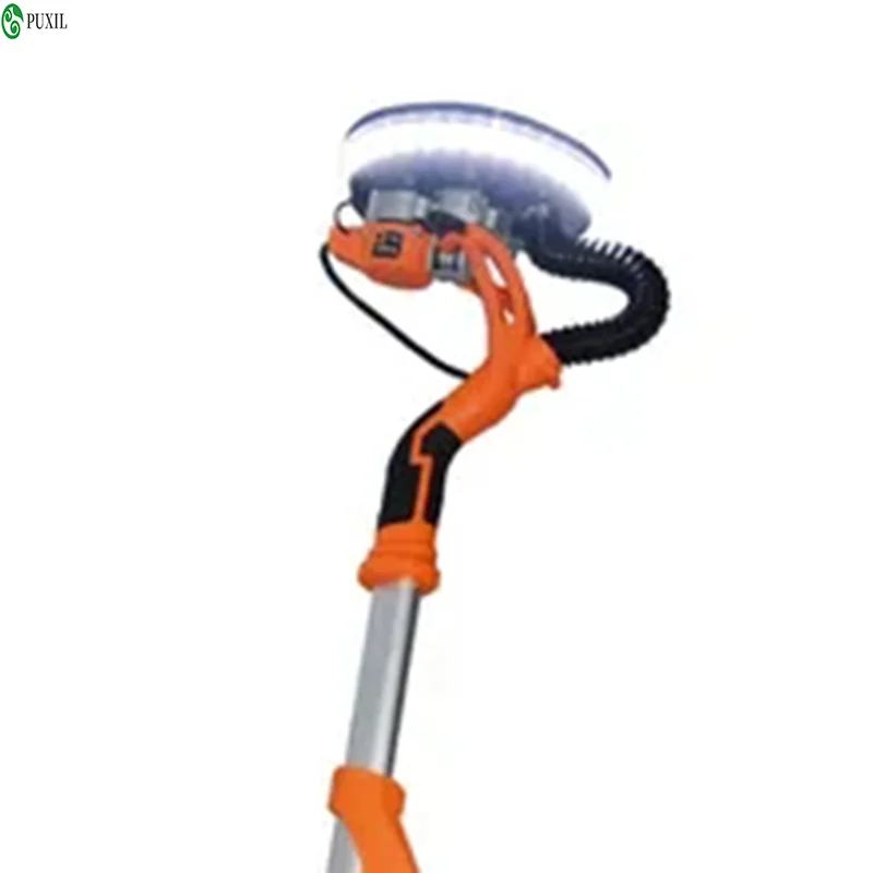 7204 Foldable Brushless Grinder Sander 750W 110V-230V Wall Polishing Grinding Double Led Light Putty Polisher Machine