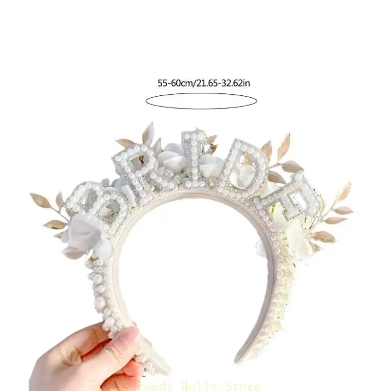 N5KB Bridal Shower Head Band Jóias Mulheres Bacharetas Partem