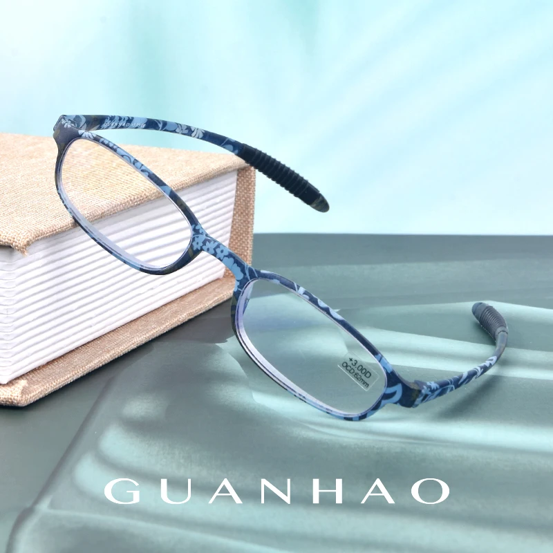 

Guanhao Anti Blue Light Reading Glasses TR90 Frame Men Women Unisex Lightweight Fashion Hyperopia Comfortable Presbyopic Glasse