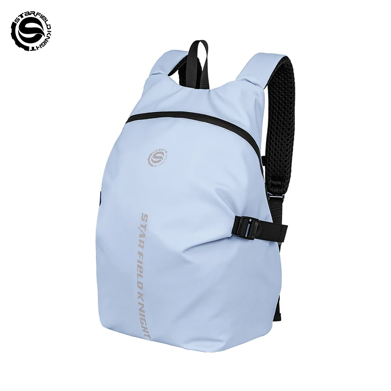 SFK Blue Motorcycle Helmet Bag Outdoor Travel Backpack Splash-proof Fabric Large Capacity Pack Men Women Riding Gears Package