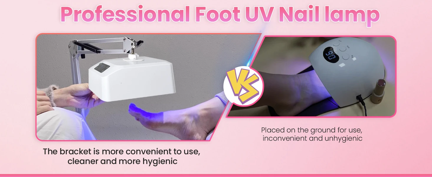 35W UV LED Nail Lamp Rechargeable Wireless LED Foot Curing Light for Manicure Gel Drying Light Beauty Nail Art Pedicure UV Lamp