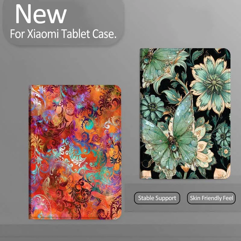 

Butterfly Floral Pattern Art Gift Tablet Case For Xiaomi Redmi Mini Pad SE K 2 4 5 6 7 8 2023 2025 11 8.8 11.2 10.1 Pro