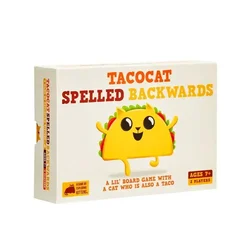 Tacocat Card Game Spelled Backwards - A Lil’ Board Game with a Cat Who is Also a Taco! 7+