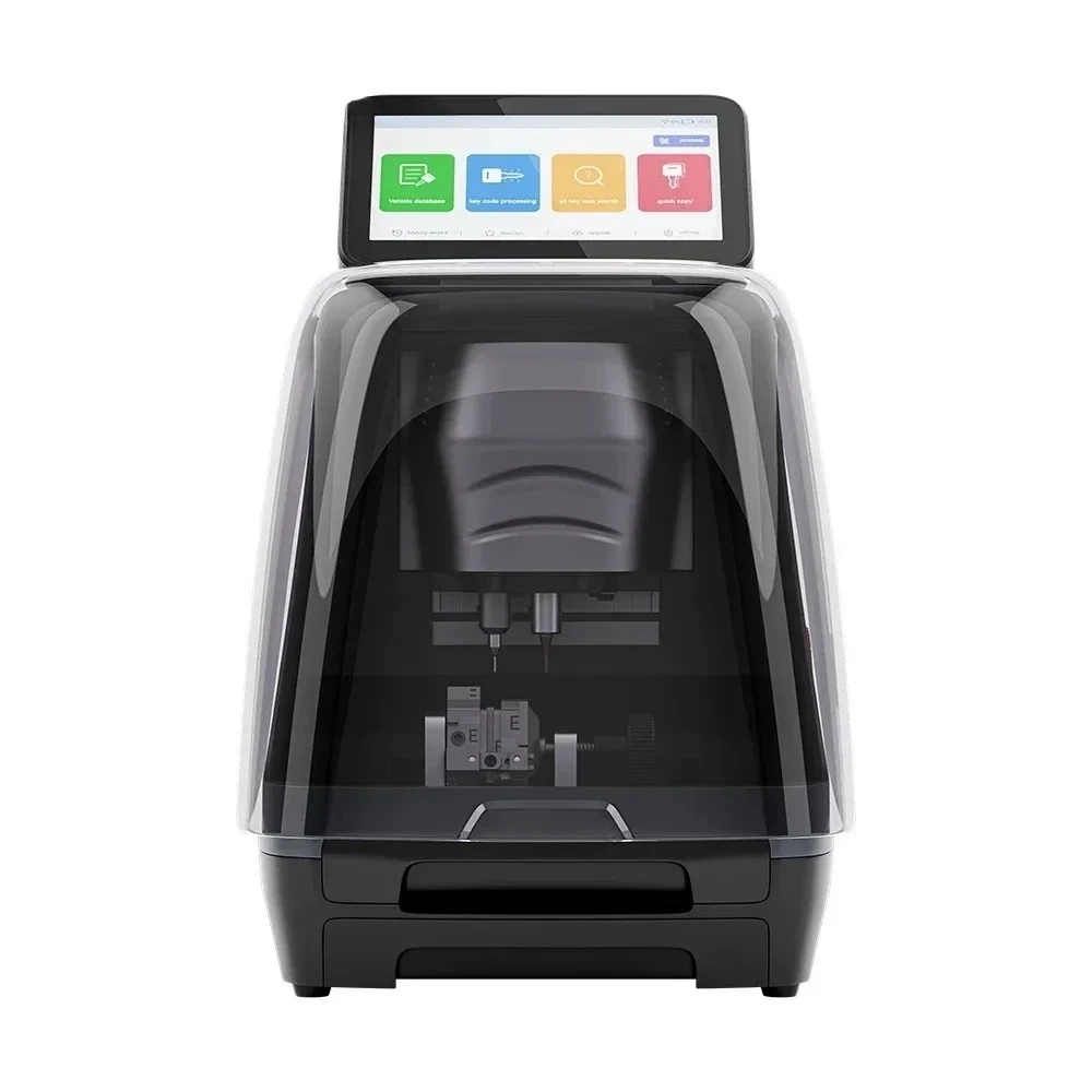 KNC81 Automatic Smart Key Cutting Machine Work with x100 pad3 Auto Key Programmer  KNC81 with Tablet Cutting Tools