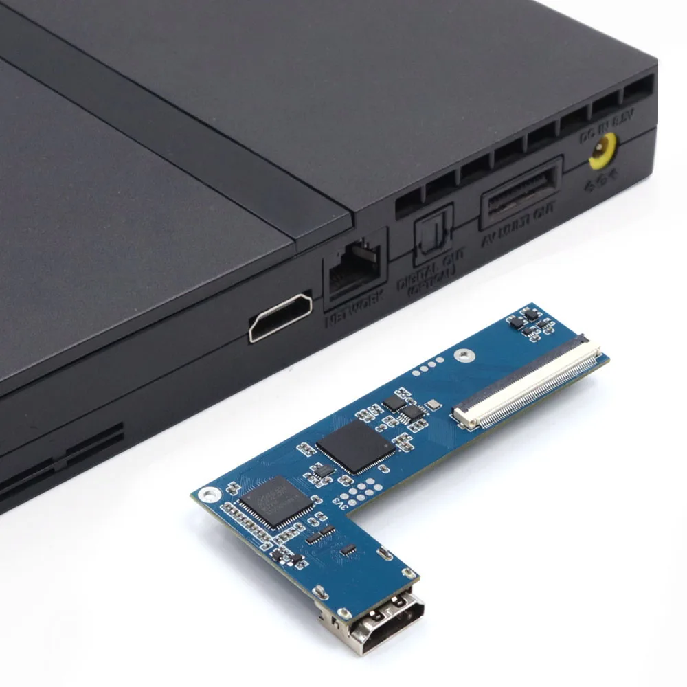 DIY 2025 PS2 Slim na Cyfrowy HDMI MOD Cyfrowy na Cyfrowy HDMI Zestaw do Konsoli PS2 Slim TV Gra wbudowana PCB Menu OSD