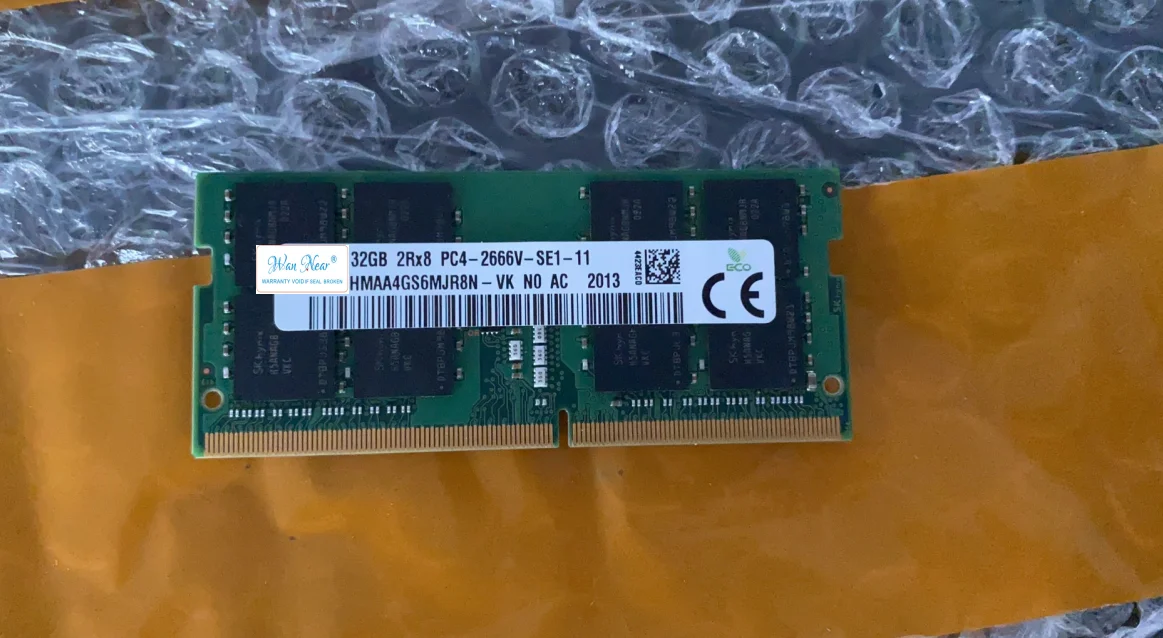 

For 32G DDR4 2666 notebook HMAA4GS6MJR8N-VK