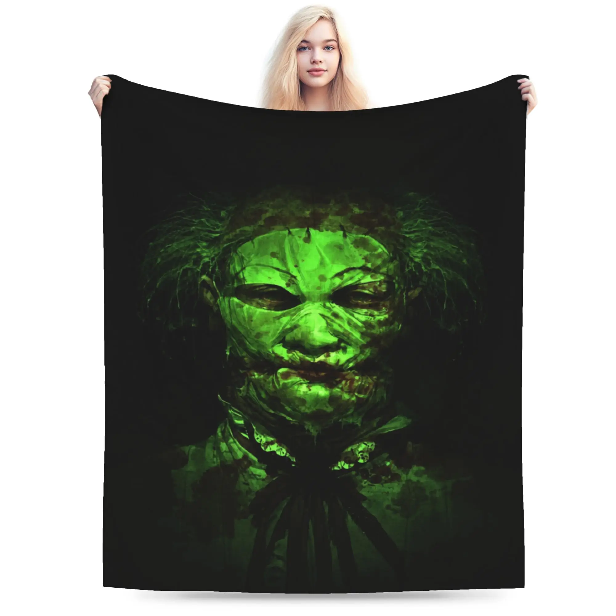 The Outlasts horror game Blanket Flannel  Cozy Soft Throw Blanket for Sofa Bedding Throws