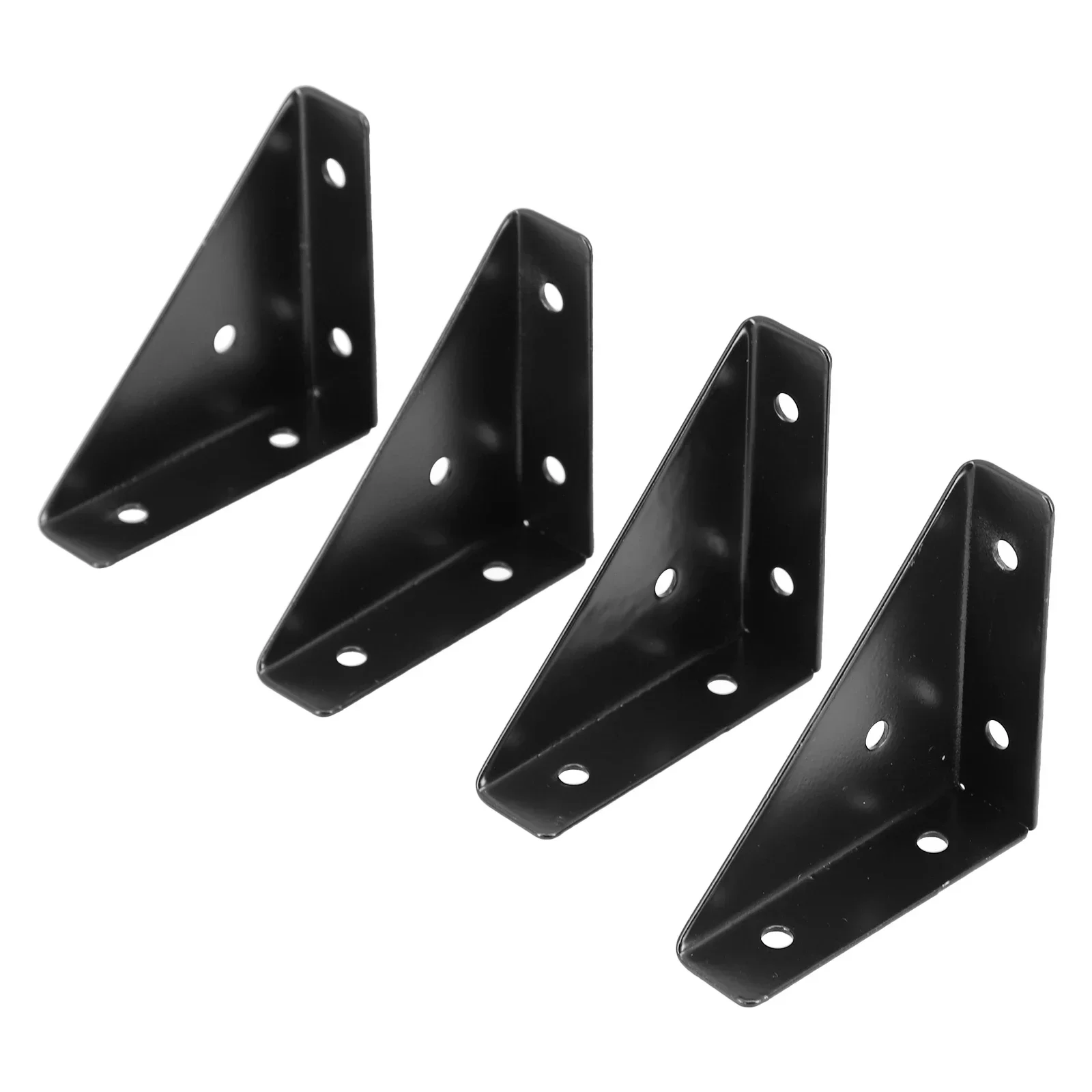 4pcs Angle Corner Brackets Fasteners Heavy Protector Right Triangulars Angle Corner Stand Supporting Cabinet Furniture Hardwares