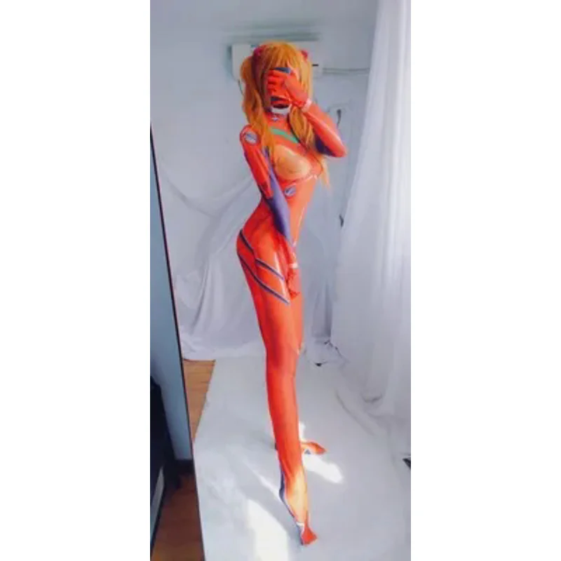 هالوين اسوكا تأثيري زي للنساء ، 3D المطبوعة Zentai ملابس داخلية ، لانغلي سوريو ، المكونات دعوى للبالغين والأطفال