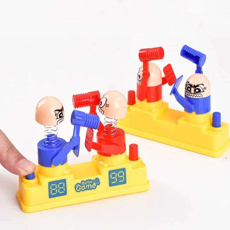 

Fun Hammer Strike Little Man Double Fight Battle Game Red Blue Attack Defense Battle Person Desktop Game Parent Child PK Toys