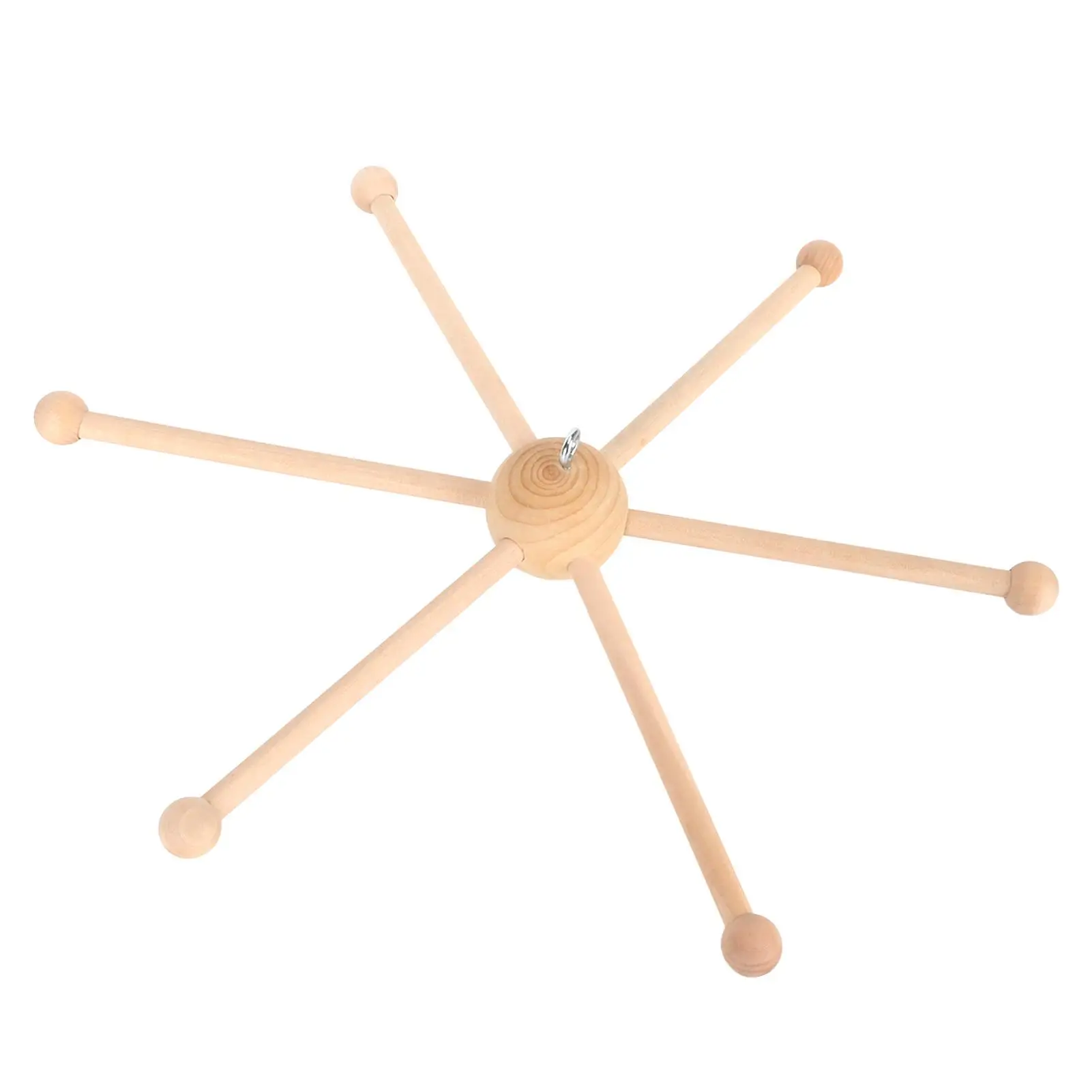 مجموعة شماعات متنقلة لسرير الأطفال الخشبي الطبيعي لألعاب السرير لديكور حضانة الرياح