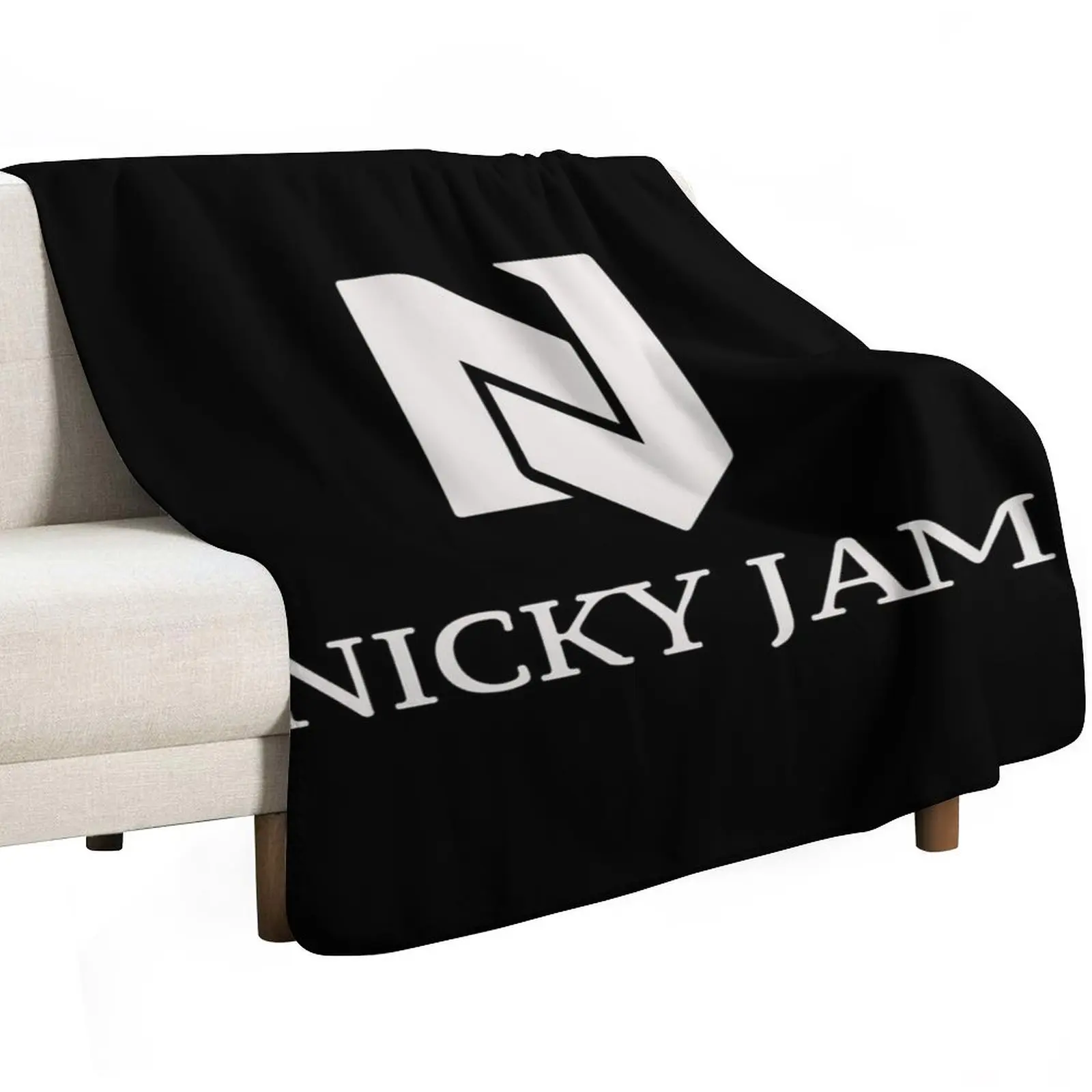 

Nicky Jam Black T-Shirt Throw Blanket Polar Flannels Comforter Moving Blankets