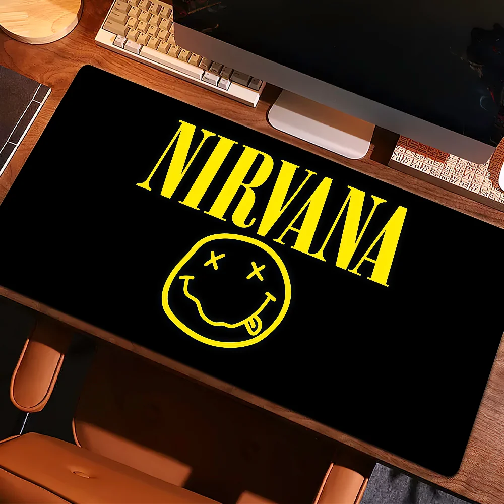 Mouse Pad Anti-fray Home Band Custom Ergonomic Office Rubber N-Nirvana Large Desk Mat Keyboard Transcendent PC Rock Non-slip