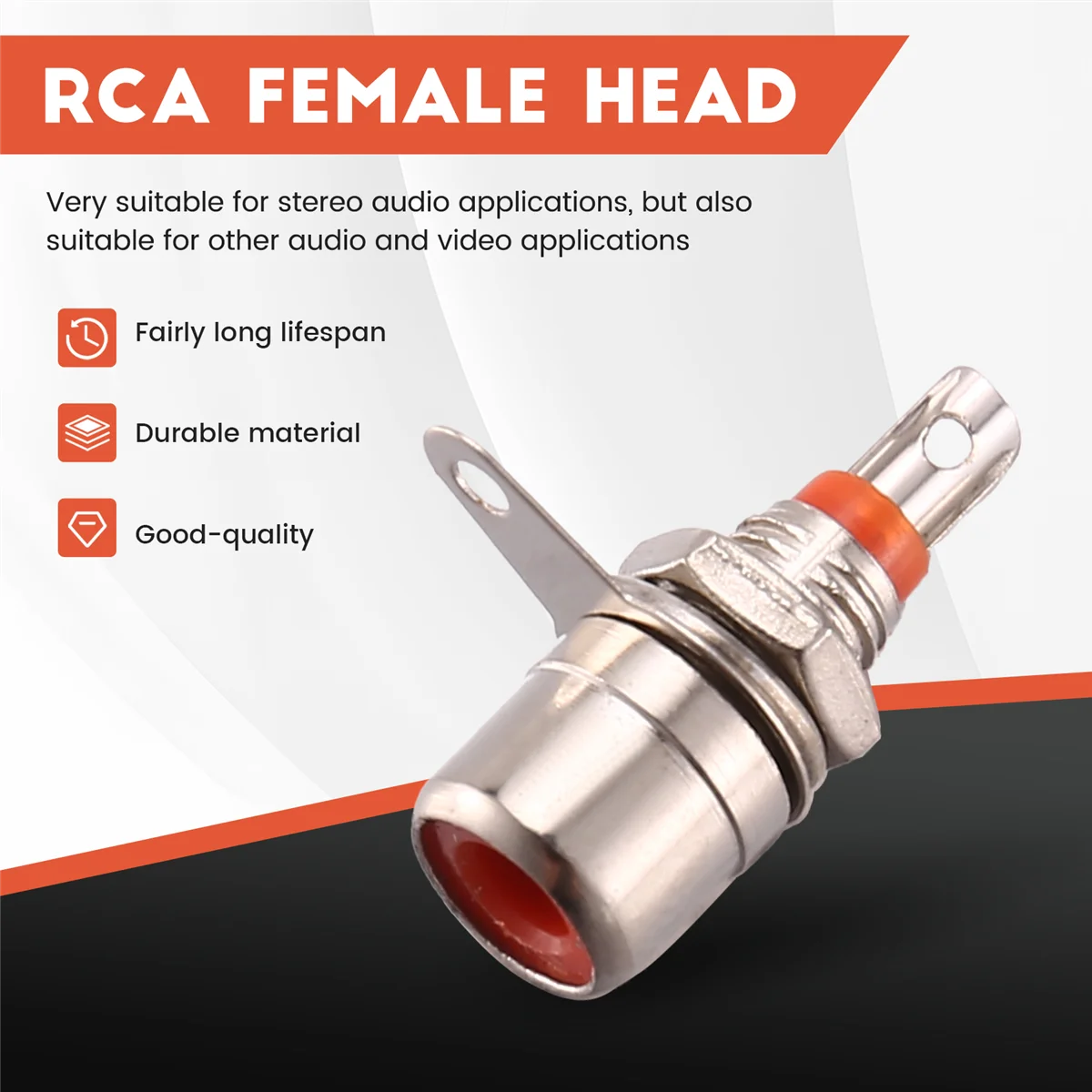 ГОРЯЧИЙ RCA Phono Chassis Panel Mount RCA Гнездовой разъем 10 шт.