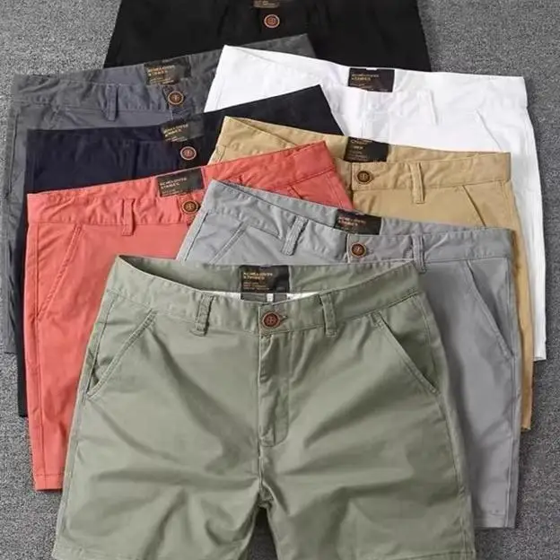 

2025 New American Casual Tee-quarter Length Work Trousers Men's Summer Trendy Slim Straight Spor orts Youth Active Sle