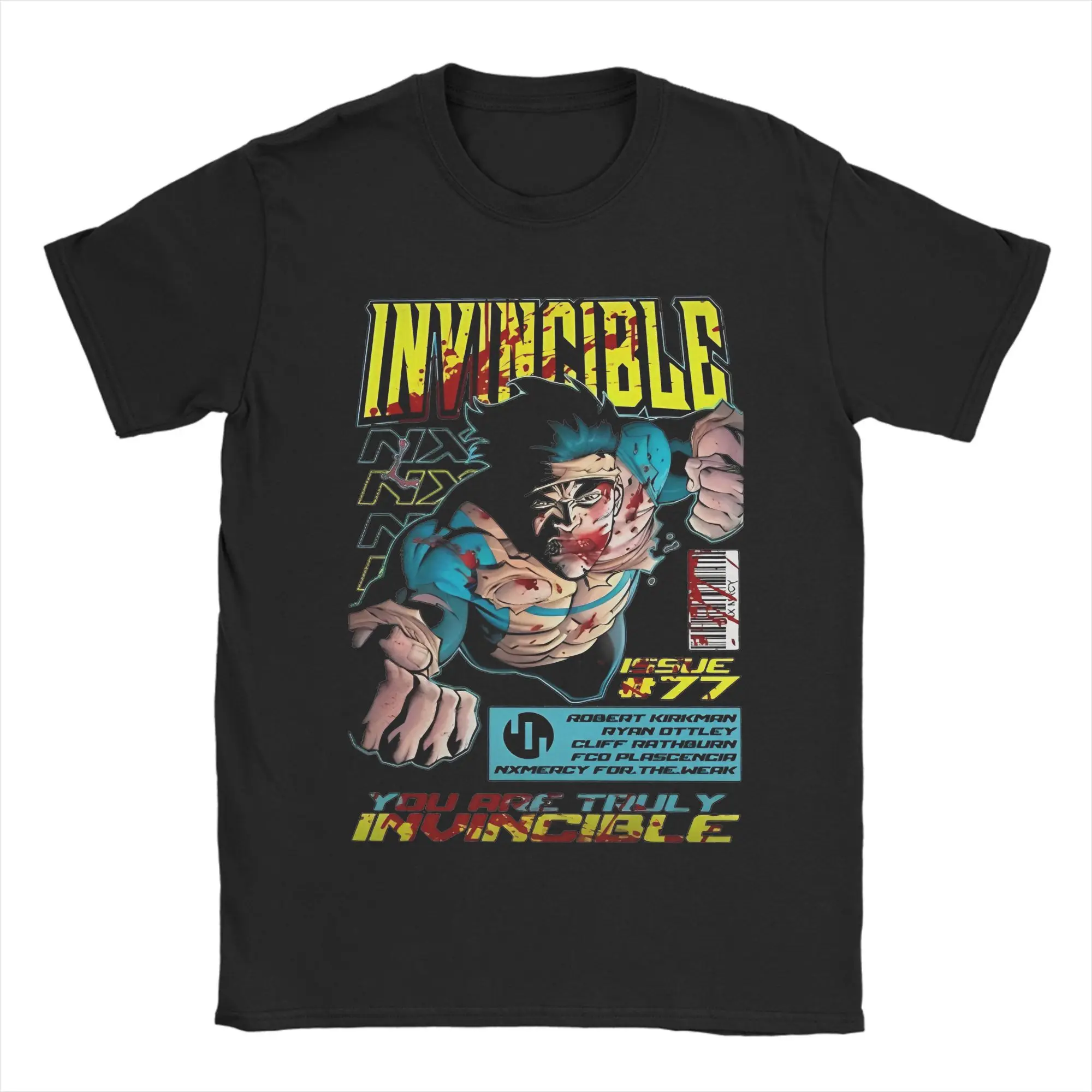 Men Women Invincible Minimal Omni TV Series Shirt Cotton New Arrival T-Shirt Manga Top Clothing