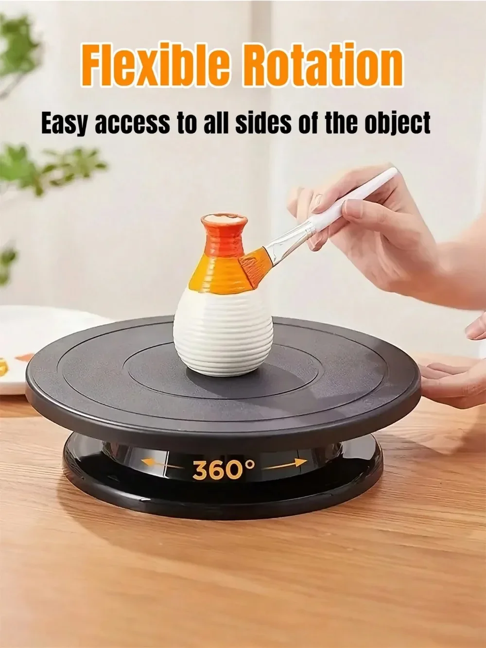 Rotating Cake Turntable, Anti-Skid Base For Carving, Pottery, Painting, Cake Decoration Suitable For Baking And Pottery Lovers