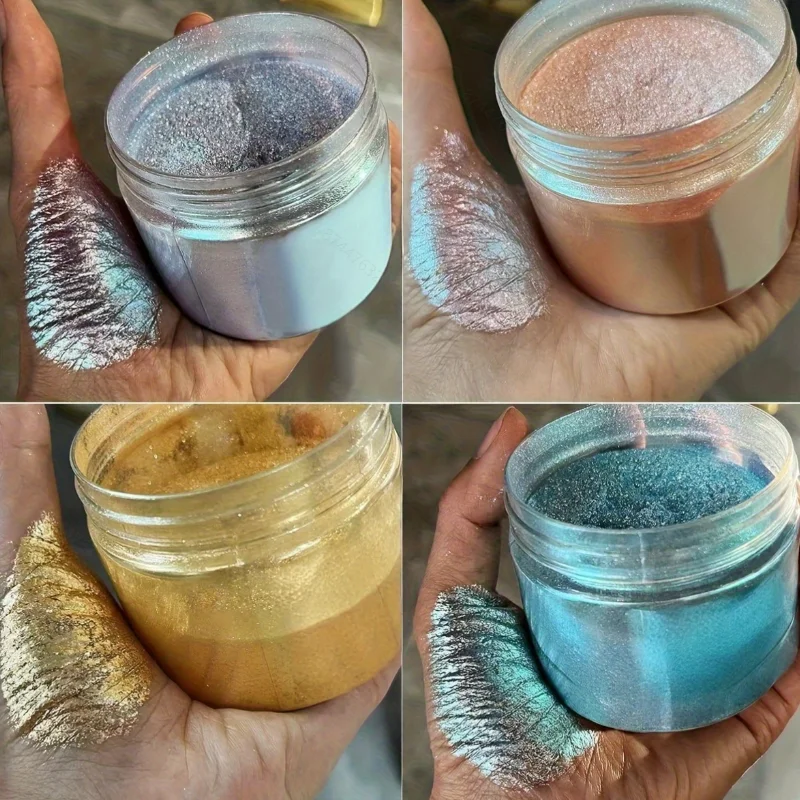 1g/Een doos gezichtsdecoratie verhelderende hoogtepunt glitter kameleon glitter oogschaduw voor dames, Pride Moon, muziekfestival