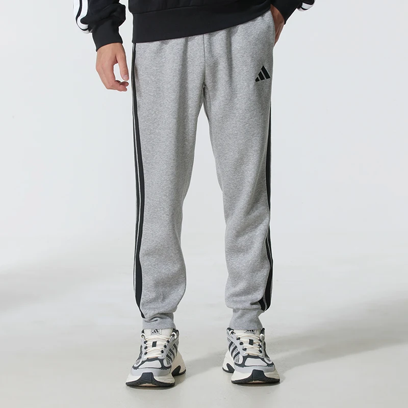 Adidas Men's Sports Casual Pants, Warm Fleece-Lined, Windproof, Durable, Loose Fit, Jogger Sweatpants, Long Pants Je6318