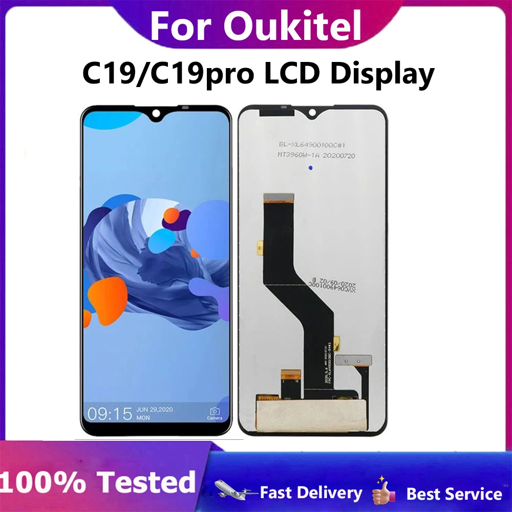 

New High Quality LCD For Oukitel C19 C19 Pro LCD Display and Touch Screen Digitizer Assembly Replacement Display lcd +Tools