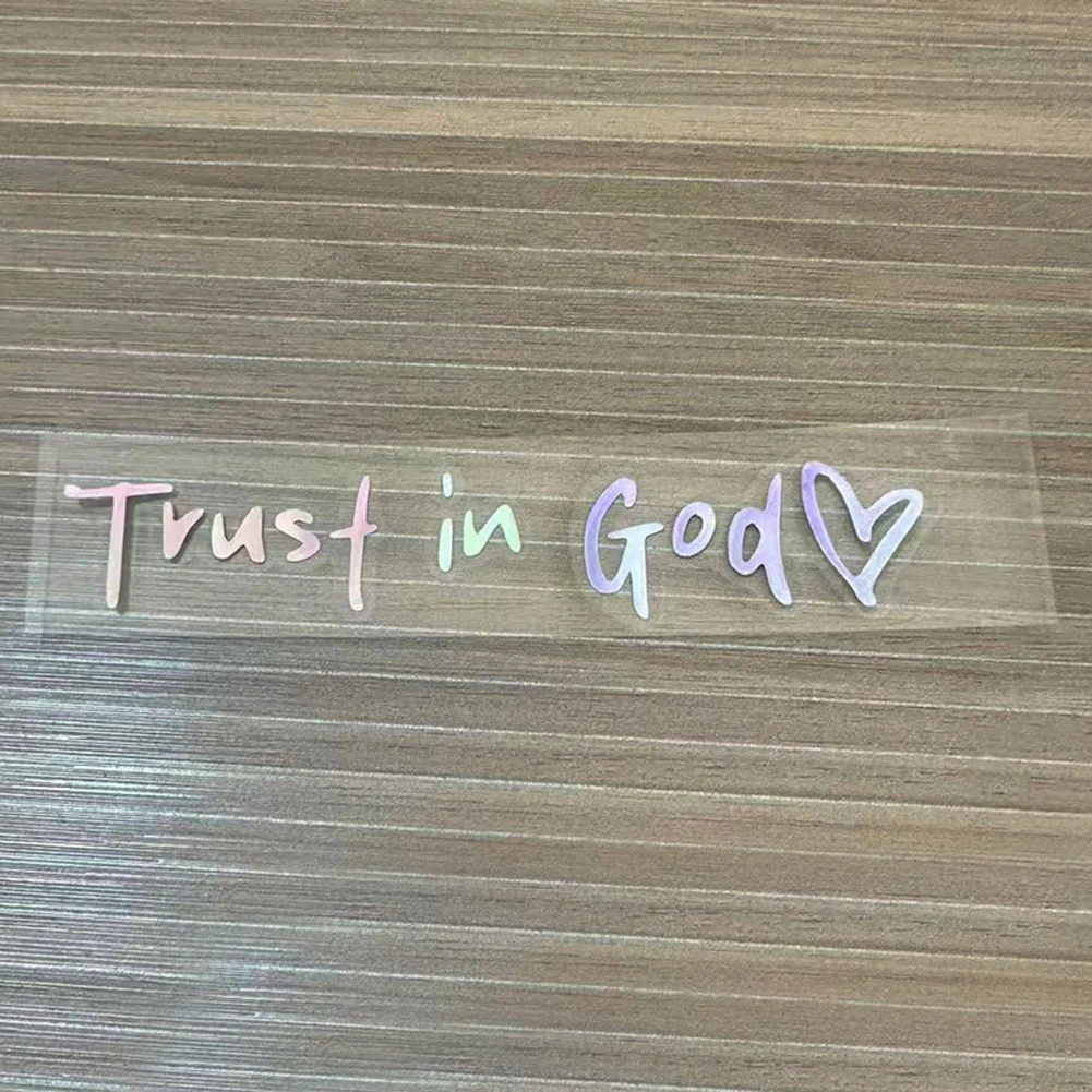 ملصق سيارة ملصقات إبداعية مضحكة لمرايا الرؤية الخلفية للسيارة ملصقات ثق في الله يؤمن على الله للسيارات والدراجات النارية